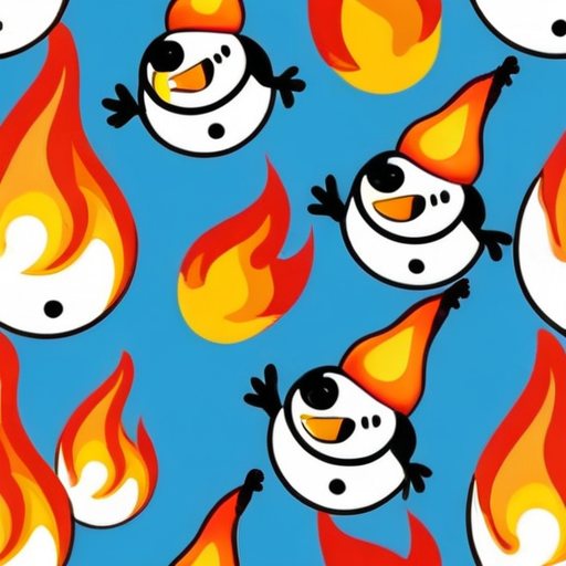 Snowman Burning